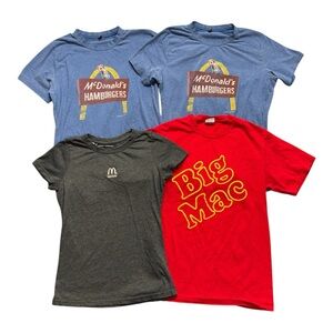 SOLD McDonald's Official Employee T-Shirts Bundle of 4 Women’s Size Small, XS